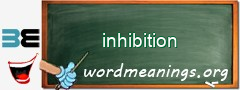 WordMeaning blackboard for inhibition